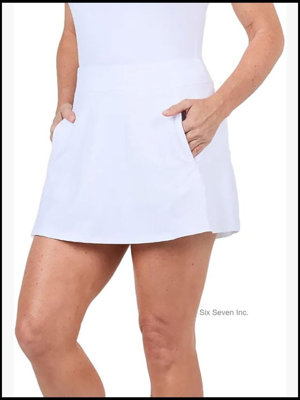 Trellis Trim Back Detail Tennis Skirt